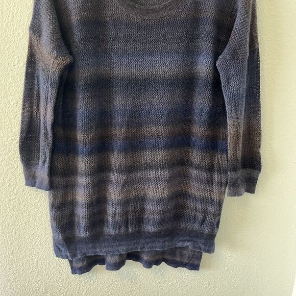 AUTUMN CASHMERE Women's Sweater XS Loose Knit Spacedye Hi-Lo 3/4 Sleeve Classic - Picture 6 of 12